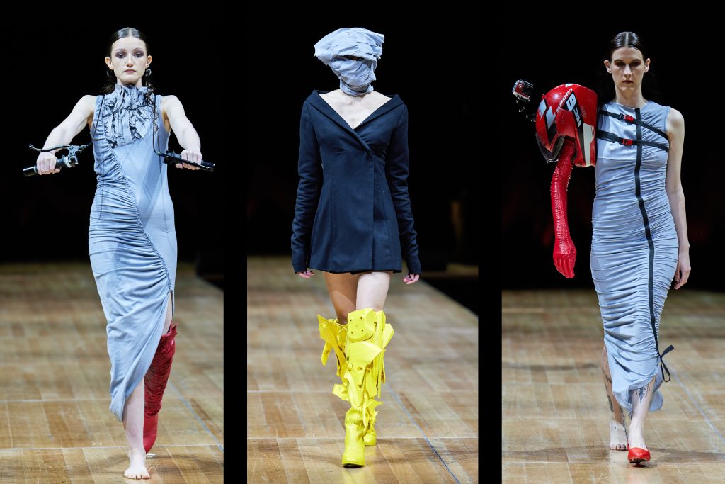 Leonard Hill, Whitecliffe Fashion Show 2022, Bachelor of Sustainable Fashion Design, Year 3, Laughing Gas, Student work, Whitecliffe College, End of year, collection