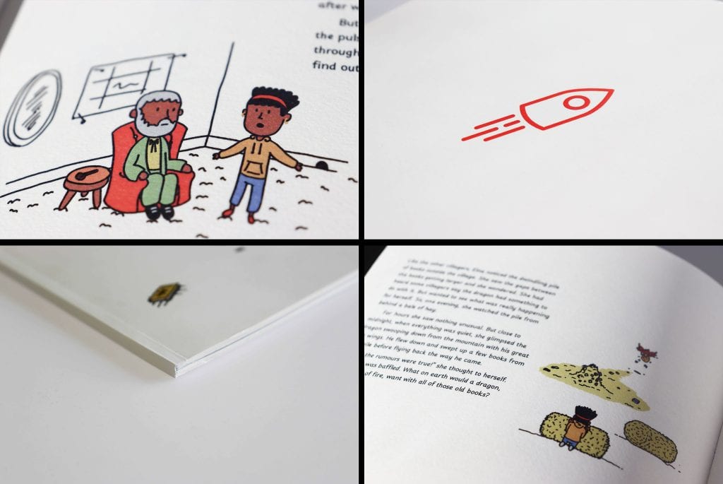 Bradley Jones, Ad Astra, Bachelor of Design & Digital Media, student work, Whitecliffe College, Graphic design, book, children’s literature, card design, Brand for children’s literature, InDesign Illustrator