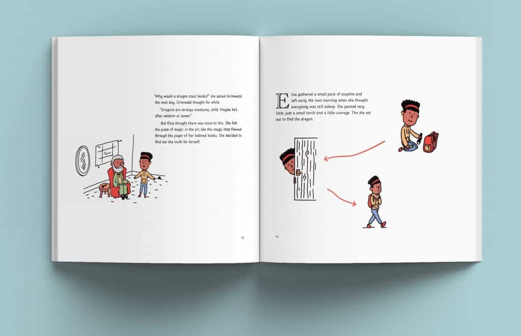 Bradley Jones, Ad Astra, Bachelor of Design & Digital Media, student work, Whitecliffe College, Graphic design, book, children’s literature, card design, Brand for children’s literature, InDesign Illustrator