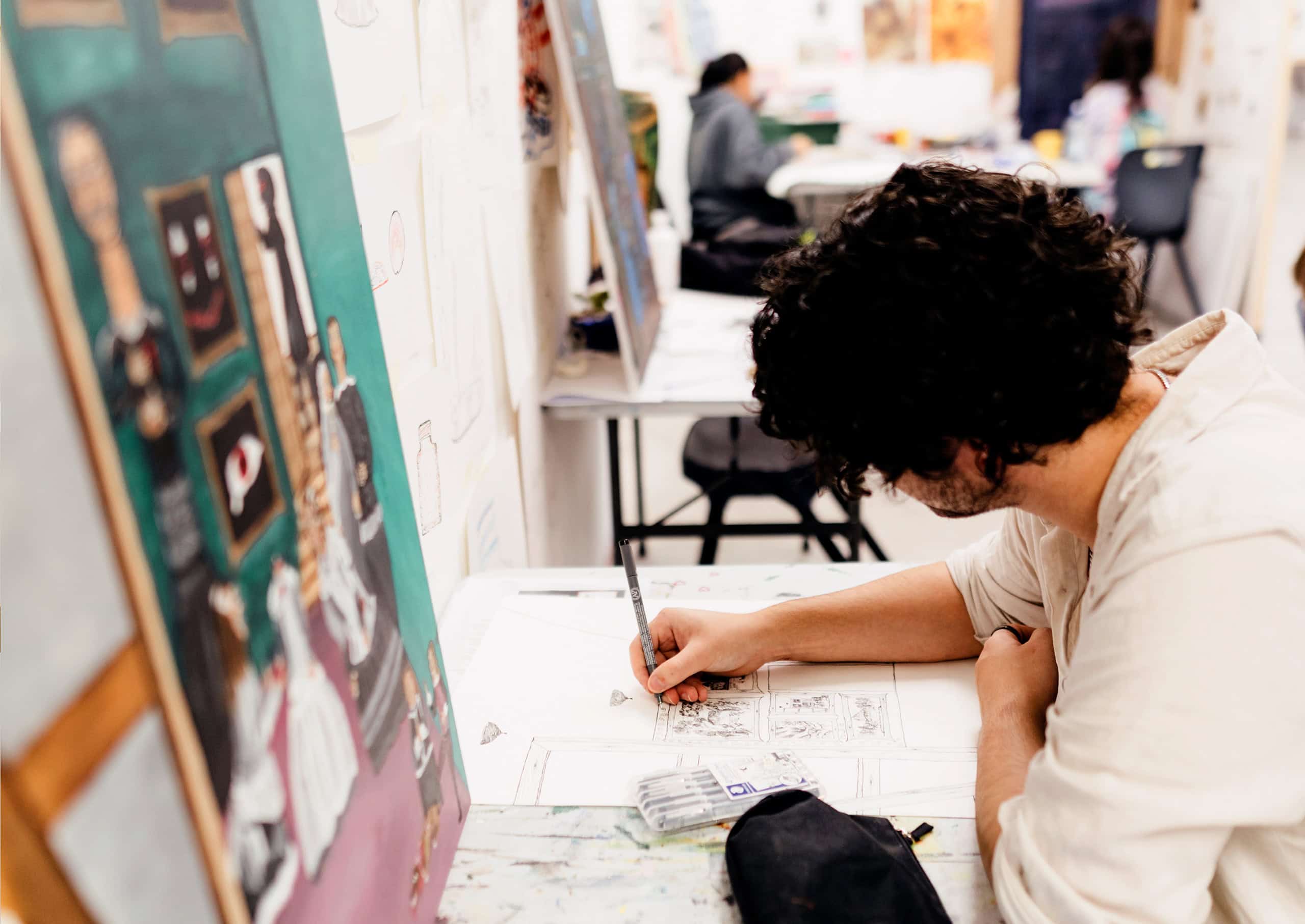 Whitecliffe Fine Arts studio