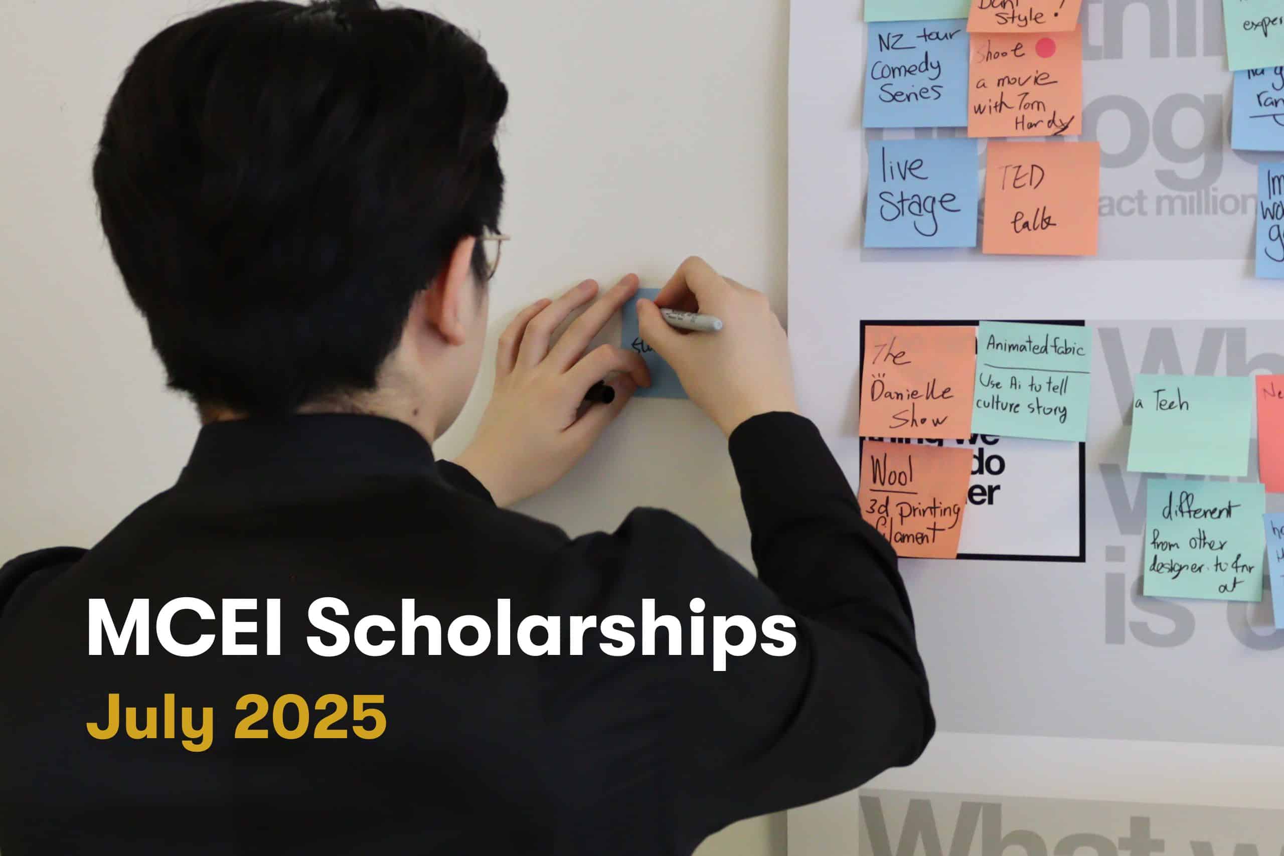 Master of Creative Enterprise and Innovation, scholarships, July 2025