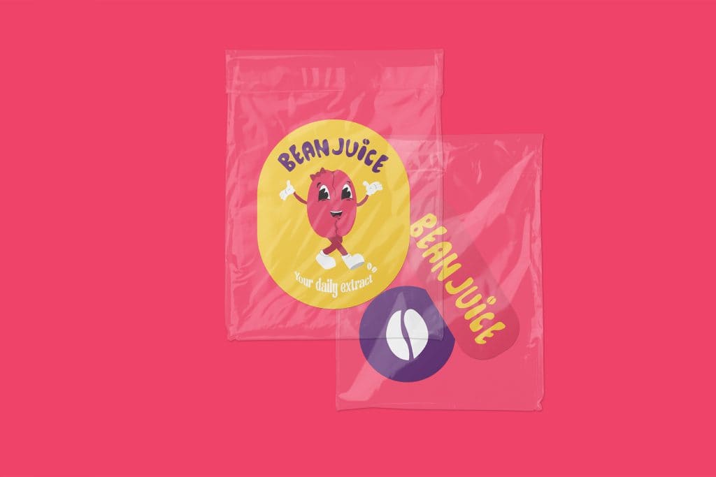 Isla Smith, Beanjuice. Bachelor of Design + Digital Media, Year 1, Student work, Whitecliffe College, graphic design, package design, branding