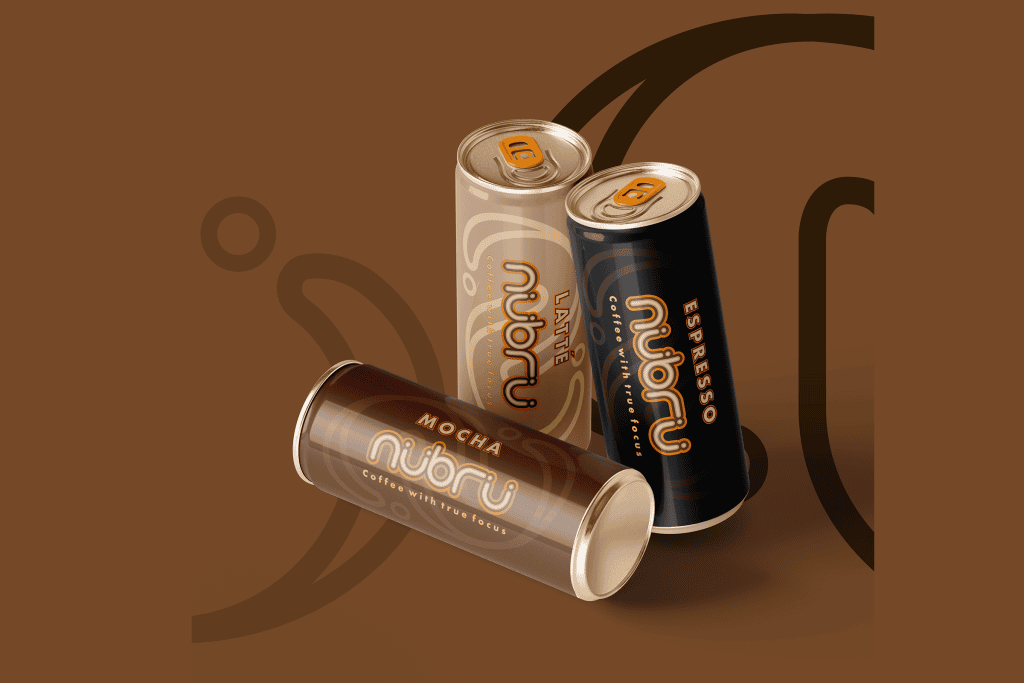 Marama Te Nana-MacDonald, Nubru Coffee, Certificate in Digital Media + Design, 2025, Student work, Whitecliffe College, graphic design, package design, branding