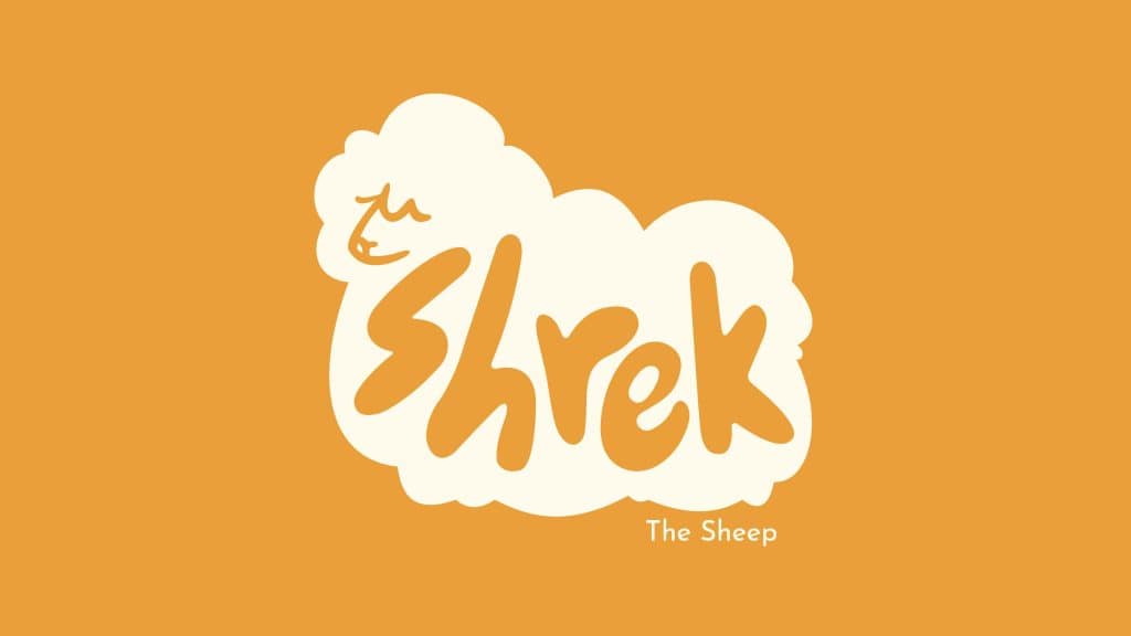Ramona Surangsrirat, Shrek the Sheep Brand. Bachelor of Design + Digital Media, Year 2, Student work, Whitecliffe College, graphic design, logo, brand design, branding, brand guide, package design