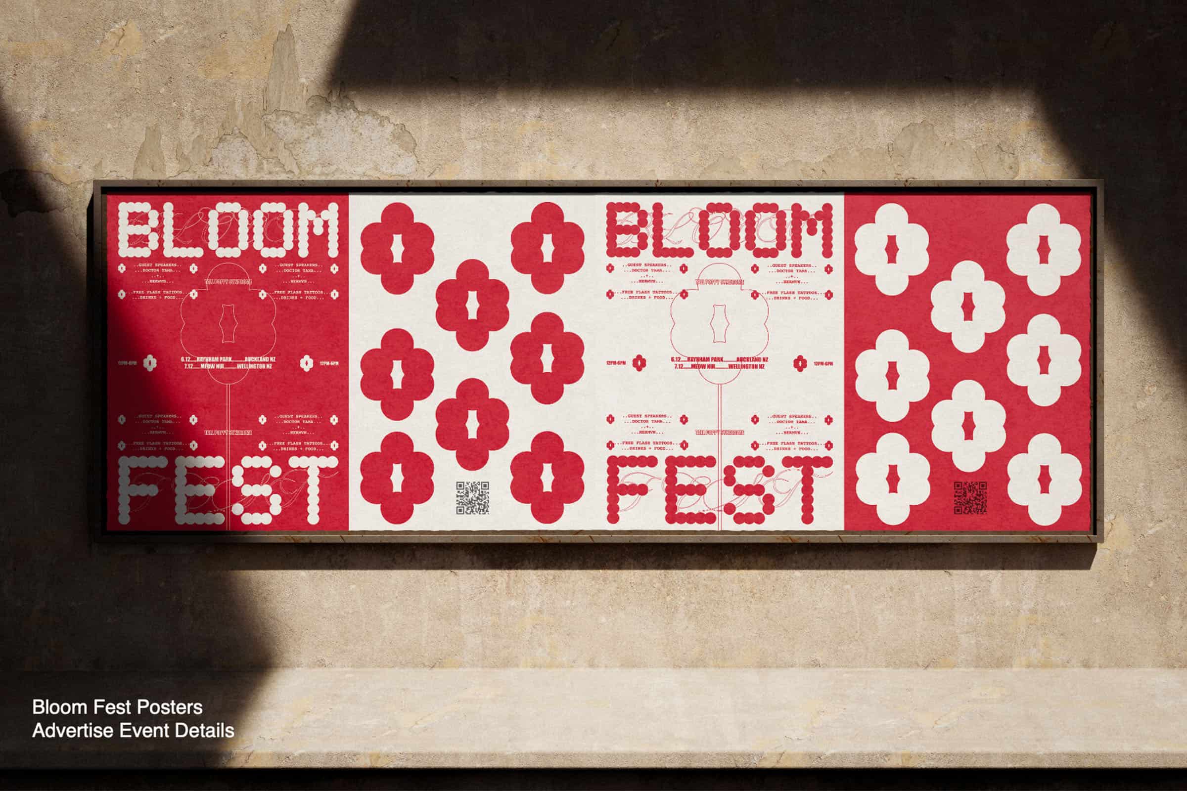 Sahil Padayachie, Bloom Fest. Bachelor of Design + Digital Media, Year 3, Student work, Whitecliffe College, graphic design, package design, branding