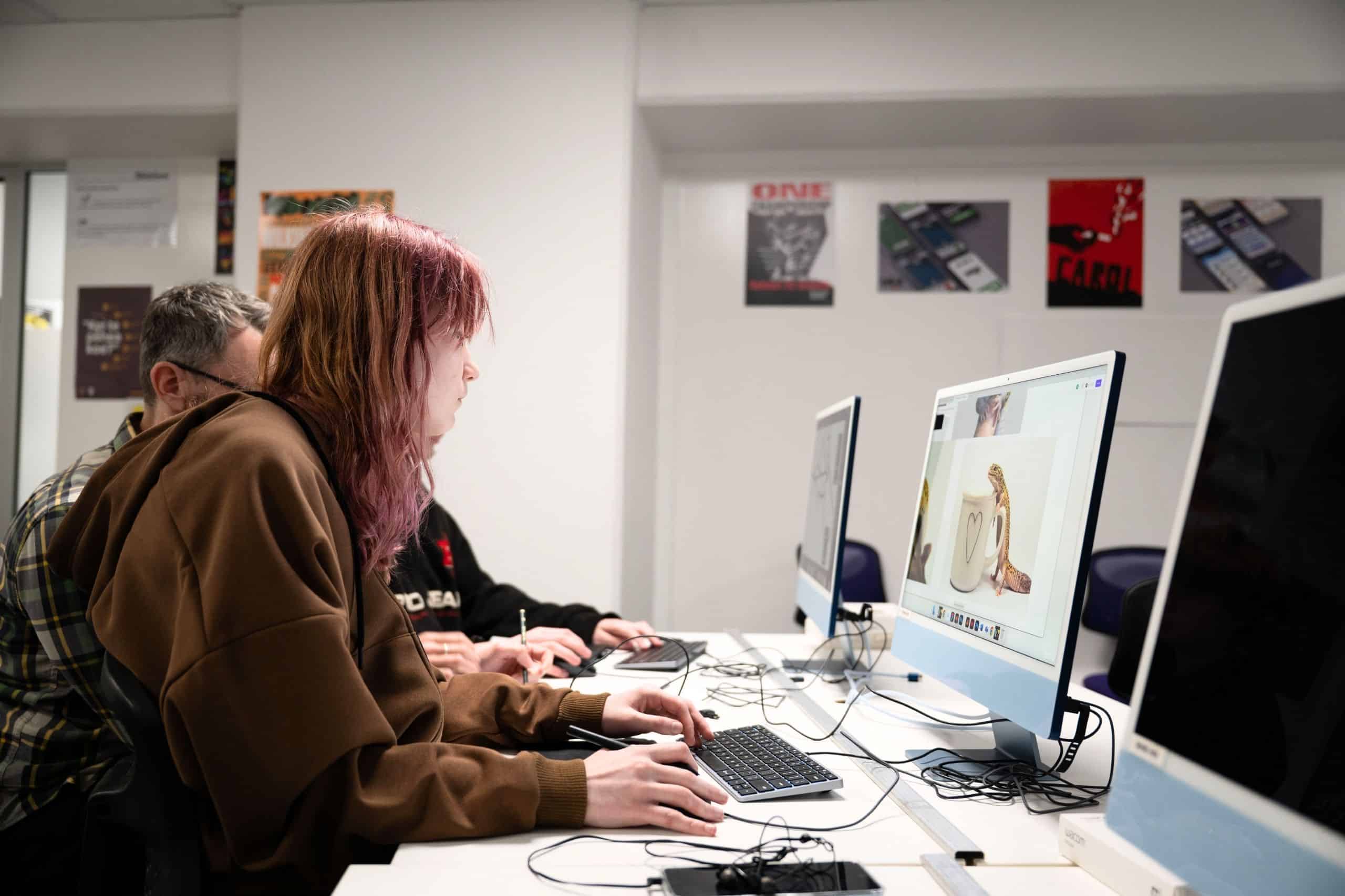 A design lecture setting at Whitecliffe Wellington campus