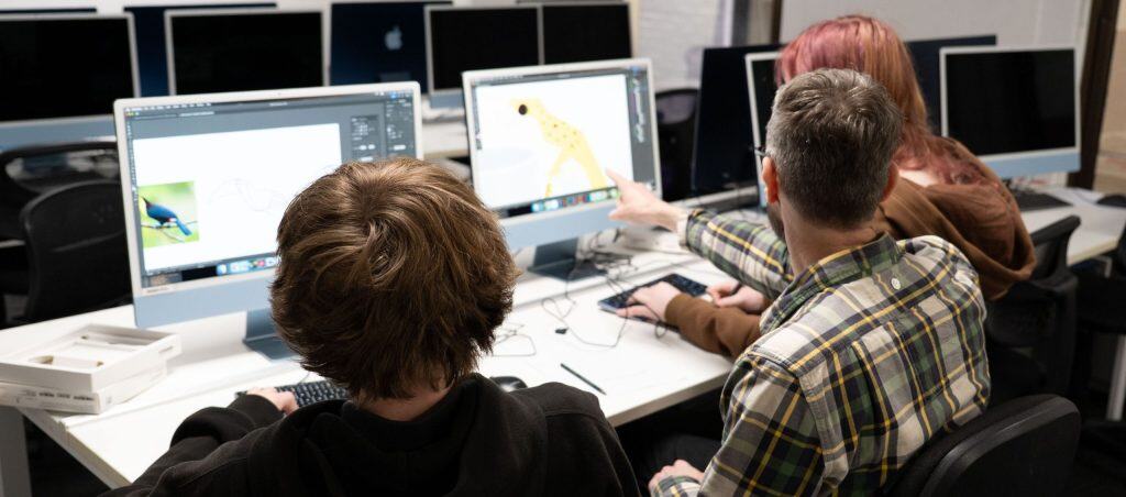 A design lecture setting at Whitecliffe Wellington campus