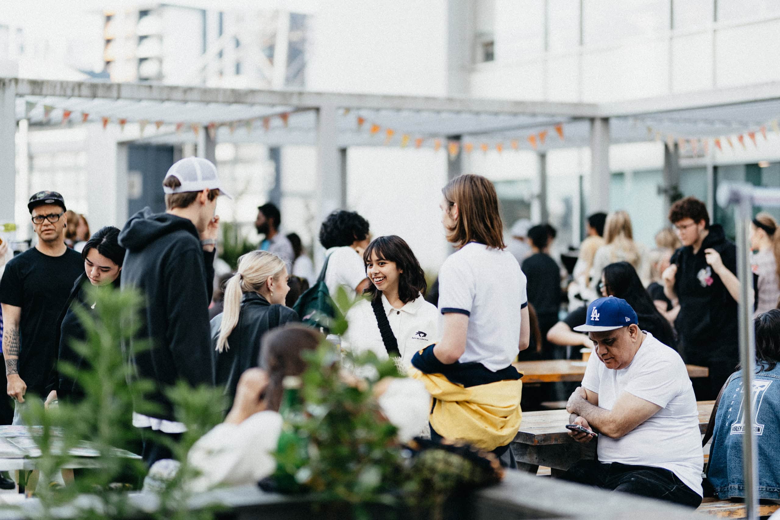 Students visiting Whitecliffe Campus on Open Day