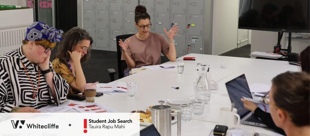 Whitecliffe Fashion + Sustainability Students in Wellington are presenting to SJS to propose their concepts for the SJS mascot