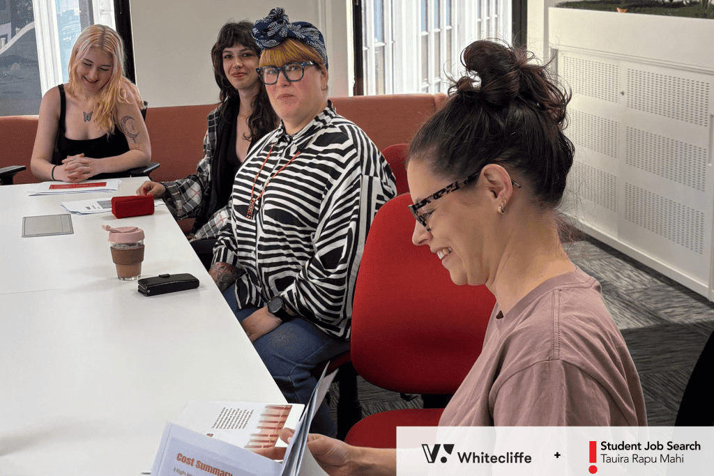 Whitecliffe Fashion + Sustainability Students in Wellington are presenting to SJS to propose their concepts for the SJS mascot